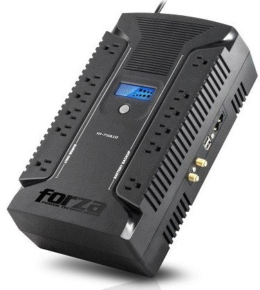 No Break FORZA HT-750LCD, 750 VA, 360 W, Negro