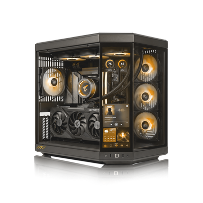 Computadora Gamer RTX™ 5090, AMD Ryzen™ 9 9950X3D, 128GB DDR5 RAM, 2TB M.2 Nvme Gen 4 SSD, Windows 11 PRO, INV-PC-1000164-1-1,Color Negro