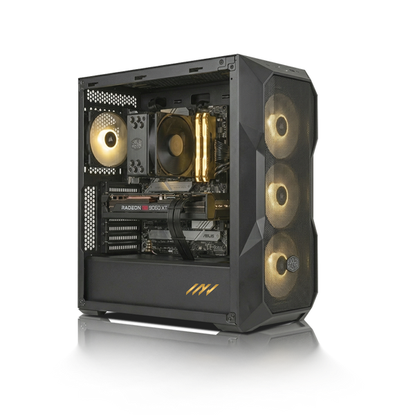 PC Profesional PNY RTX™ 4500, AMD Ryzen™ 9 9900X3D, 64GB DDR5 RAM, 2TB M.2 Nvme Gen 4 SSD, Windows 11, PC Power-227,Color Negro