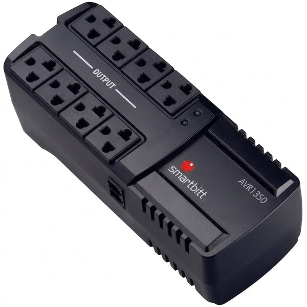 Regulador SMARTBITT SBAVR1350, 1350 VA, 675 W, Negro