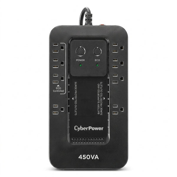No Break CyberPower EC450G, 450 VA, 260 W, 8 contactos NEMA 5-15R