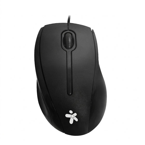 Mouse Stylos STPMOA7B, USB, Negro