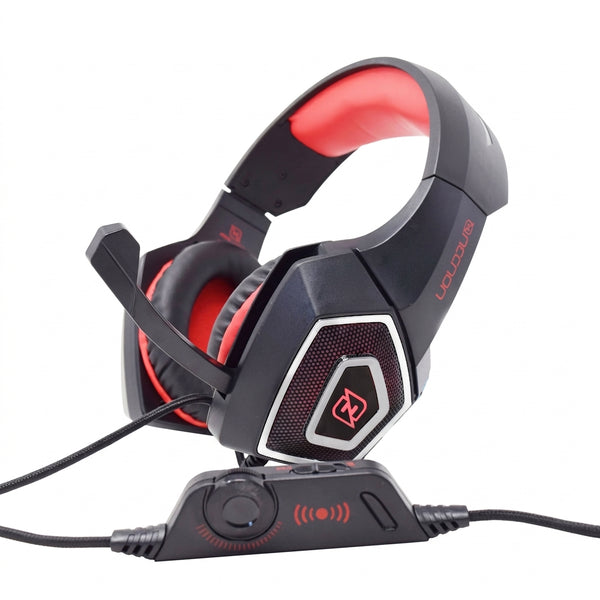 Headset Gamer NECNON NBHG-DRAGON LED, Negro