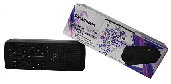 No Break DATASHIELD RAD2000, 2000 VA, 1000 W, 8 contactos, Negro