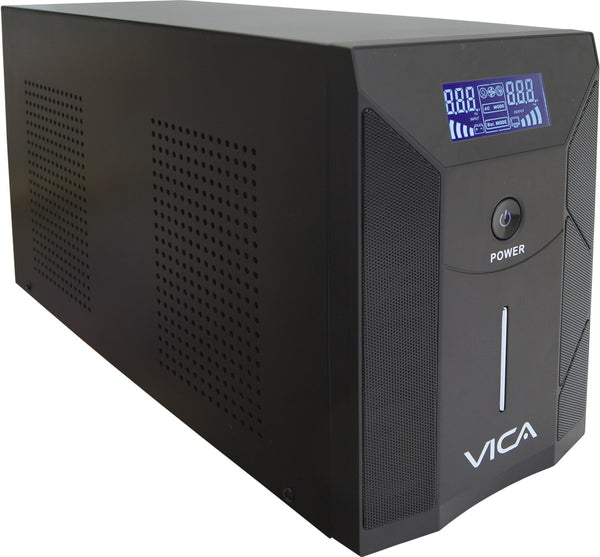 No Break VICA S 3000, 3000 VA, 1800 W, 8 contactos, Negro