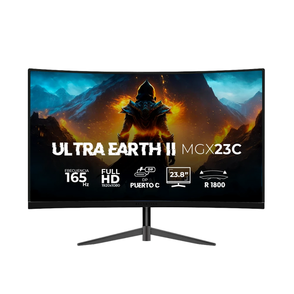 Monitor Balam Rush Ultra Earth II MGX23C LED 23.8", Full HD, 165Hz, HDMI, Negro