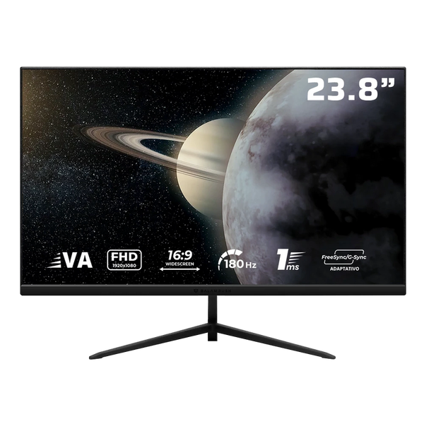 Monitor Gamer Plano 23.8" VA | Titan MTG24Y | Negro