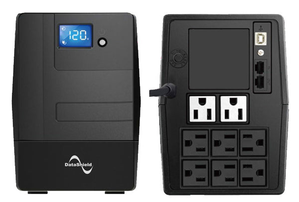 No Break DATASHIELD KS-1000 LCD, 1000 VA, 600 W, Negro