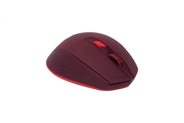 Mouse Naceb NA-0119R Inalambrico, Optico, 6 Botones, 1200 DPI, Rojo