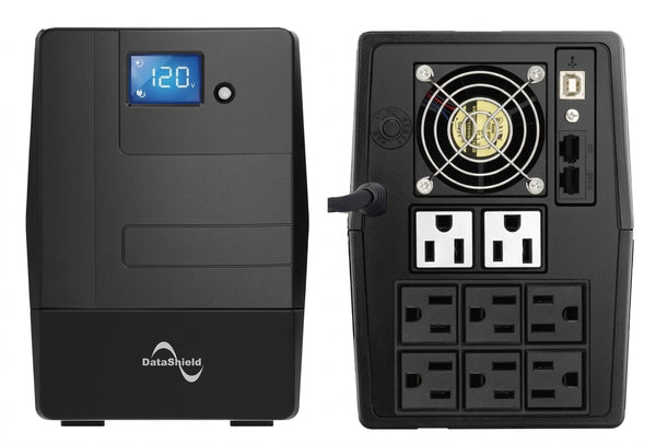 No Break DATASHIELD KS-1500 LCD, 1500 VA, 900 W, Negro