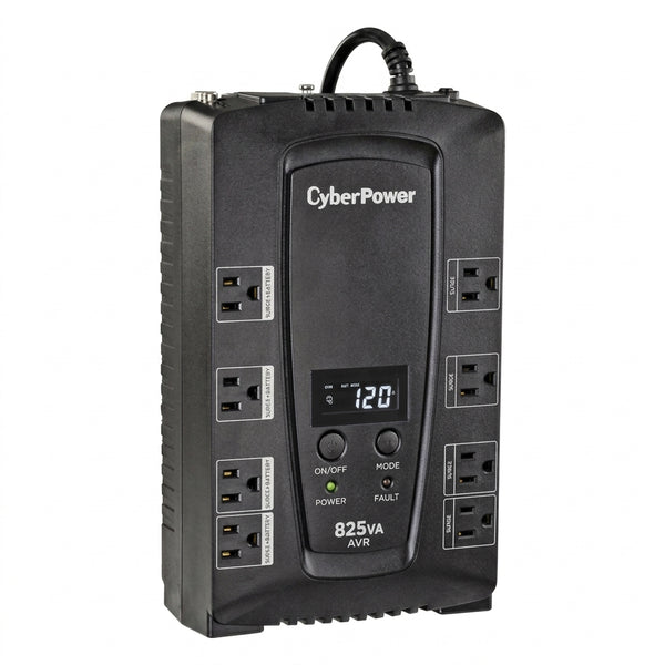 No Break CyberPower CP825AVRLCDA, 825 VA, 450 W, 8 contactos