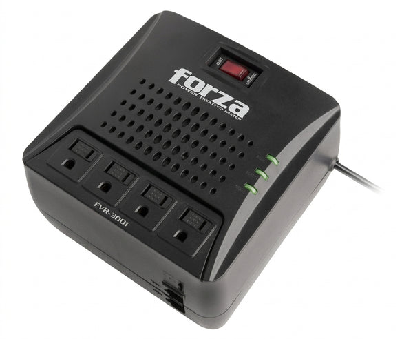 Regulador FORZA FVR-3001M, 3000 VA, 1500 W, Negro