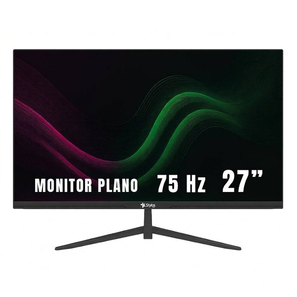 Monitor Stylos STPMOT8B LED 27", 1920x1080 Full HD, 75Hz, HDMI/VGA, Negro