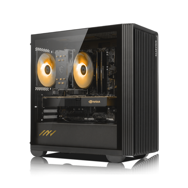 PC Profesional PNY RTX™  A400, AMD Ryzen™ 5 5500X3D, 32GB DDR5 RAM, 1TB M.2 Nvme Gen 4 SSD, Windows 11, PC Power-194,Color Negro