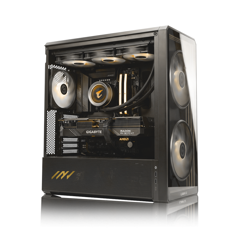 PC Gamer PC Invictus Radeon RX 9060 XT, AMD Ryzen™ 7 5700X, 32GB DDR4 RAM, 1TB M.2 Nvme Gen 4 SSD, Windows 11, PC Power-135,Color Negro - Invictus PC Mexico