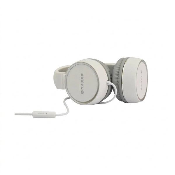 Headset NACEB NA-0310B Alámbrico, Manos Libres, 3.5mm, Blanco