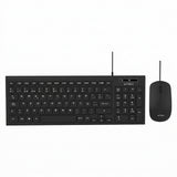 Kit Teclado y Mouse Acteck AC-945936, Alámbrico, Negro