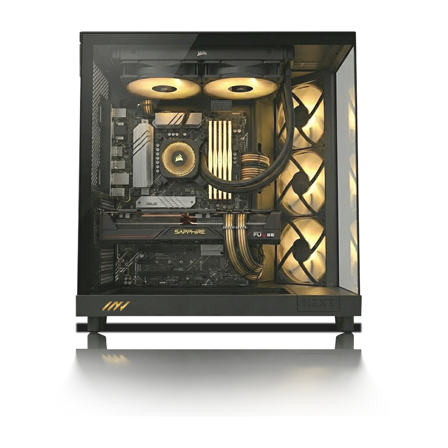 PC Invictus Radeon RX 9070 XT, AMD Ryzen™ 9 9900X, 32GB DDR5 RAM, 2TB M.2 Nvme Gen 4 SSD, Windows 11, PC Power-050,Color Negro