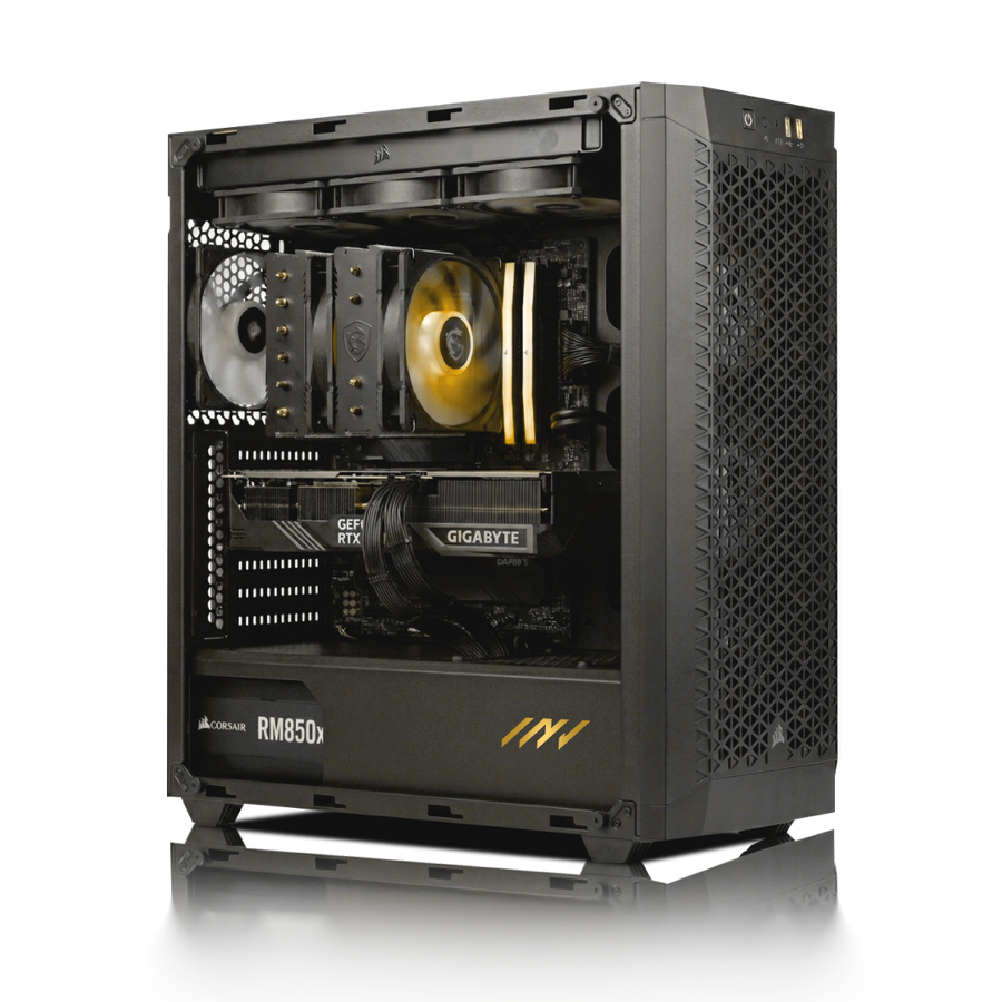 PC Invictus  GeForce RTX™  5050, Intel® Core™ Ultra 5 225F, 32GB DDR5 RAM, 1TB M.2 Nvme Gen 4 SSD, Windows 11, PC Power-014,Color Negro