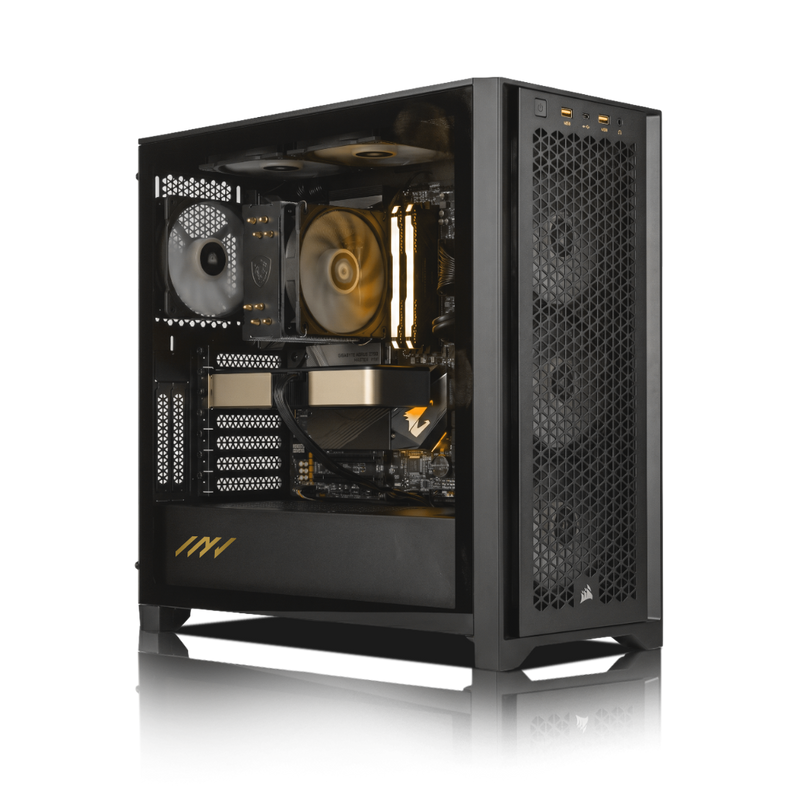PC Gamer PC Profesional PNY RTX™  A1000, AMD Ryzen™ 7 9700X, 32GB DDR5 RAM, 1TB M.2 Nvme Gen 4 SSD, Windows 11, PC Power-203,Color Negro - Invictus PC Mexico