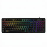 Teclado Balam Rush BR-945820 BALRAK PRO KG490 Alámbrico, 98 Teclas + Perilla, Retroiluminación, Antighosting, USB-C, Negro