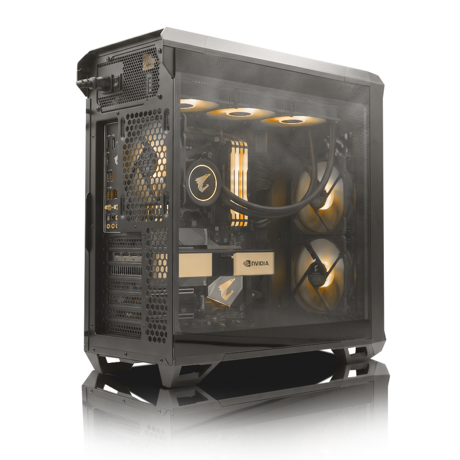 PC Profesional PNY RTX™  2000, Intel® Xeon™ w5-2565X, 128GB DDR5 RAM, 2TB M.2 Nvme Gen 4 SSD, Windows 11 Pro for Workstations, PC Power-260,Color Negro