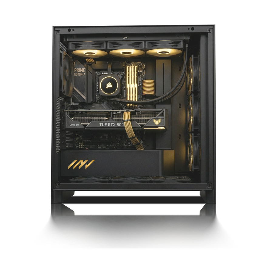 PC Invictus Radeon RX 7700 XT, AMD Ryzen™ 7 9700X, 32GB DDR5 RAM, 1TB M.2 Nvme Gen 4 SSD, Windows 11, PC Power-115,Color Negro