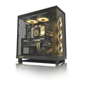 PC Invictus Radeon RX 9070 XT, AMD Ryzen™ 9 9900X, 32GB DDR5 RAM, 2TB M.2 Nvme Gen 4 SSD, Windows 11, PC Power-050,Color Negro
