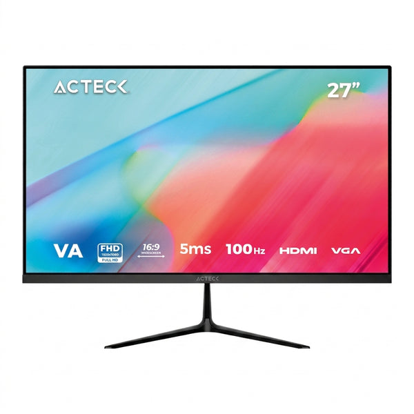 Monitor ACTECK CAPTIVE VIVI II SP270 27", 1920 x 1080 Full HD, 100 Hz, Negro