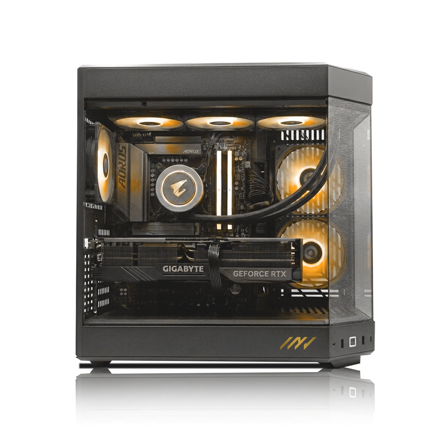 Computadora Gamer  RTX™  5070 Ti, AMD Ryzen™ 9 9900X3D, 32GB DDR5 RAM, 1TB SSD M.2 SSD, Windows 11 PRO, inv-pc-1000160,Color Negro