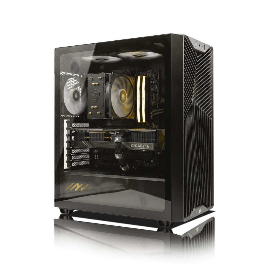 PC Invictus  GeForce RTX™  5060, Intel® Core™ i7-14700F, 32GB DDR5 RAM, 1TB M.2 Nvme Gen 4 SSD, Windows 11, PC Power-098,Color Negro