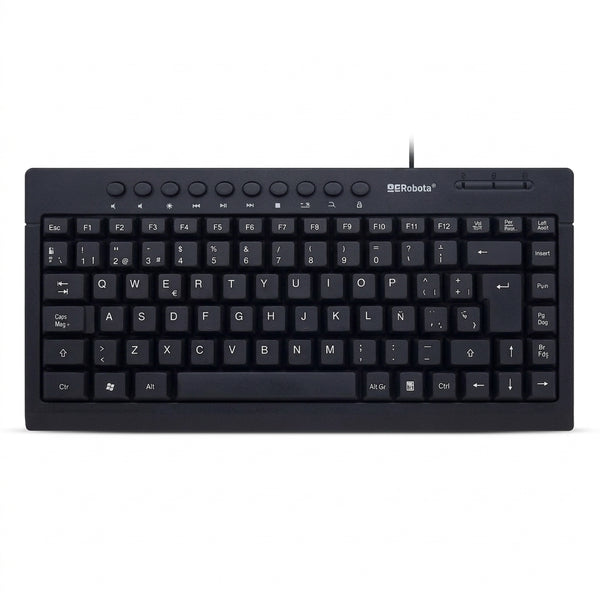 Teclado BROBOTIX 963067, USB, Negro