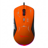Mouse Gamer Xzeal XZPM1NG, RGB, 7200DPI, USB, Gris-Naranja