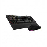 Kit Teclado y Mouse Balam Rush BR-936903, Alámbrico, 12800 DPI, Negro
