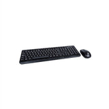 Kit Teclado y Mouse NACEB NA-426 Inalambrico RF, 1600 DPI, Resistente al Agua, Negro