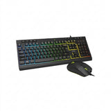 Kit Teclado y Mouse Acteck AC-936750 AUREAN PRO MK477G, 8000 DPI, 105 Teclas, Negro