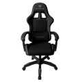 Silla Gamer Balam Rush Power V2 Black Edition, Tela Automotriz y Tactopiel, Reclinable, Reposabrazos 4D, Soporte hasta 120 kg, Negro