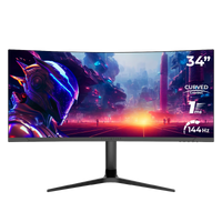 Monitor Balam Rush Extreme Earth MGX34C LED 34", UltraWide, 144Hz, HDMI, Negro