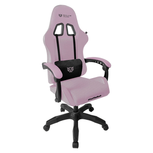 SILLA GAMING BALAM RUSH(BR-944489)POWER RUSH V2,PU+TELA,INC. 120°,HASTA 120KG,REPOSABRAZOS FIJO,NEG-ROSA