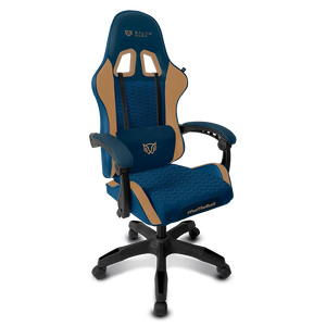 SILLA GAMING BALAM RUSH(BR-944496)POWER RUSH V2,PU+TELA,INC. 120°,HASTA 120KG,REPOSABRAZOS FIJO,AZUL-CAMEL