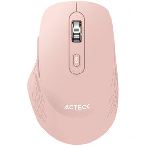 Mouse Acteck Optimize Flow Mi480 / Inalambrico / 1600 Dpi / 6 Botones / 10 M / Rosa / Ac-939850