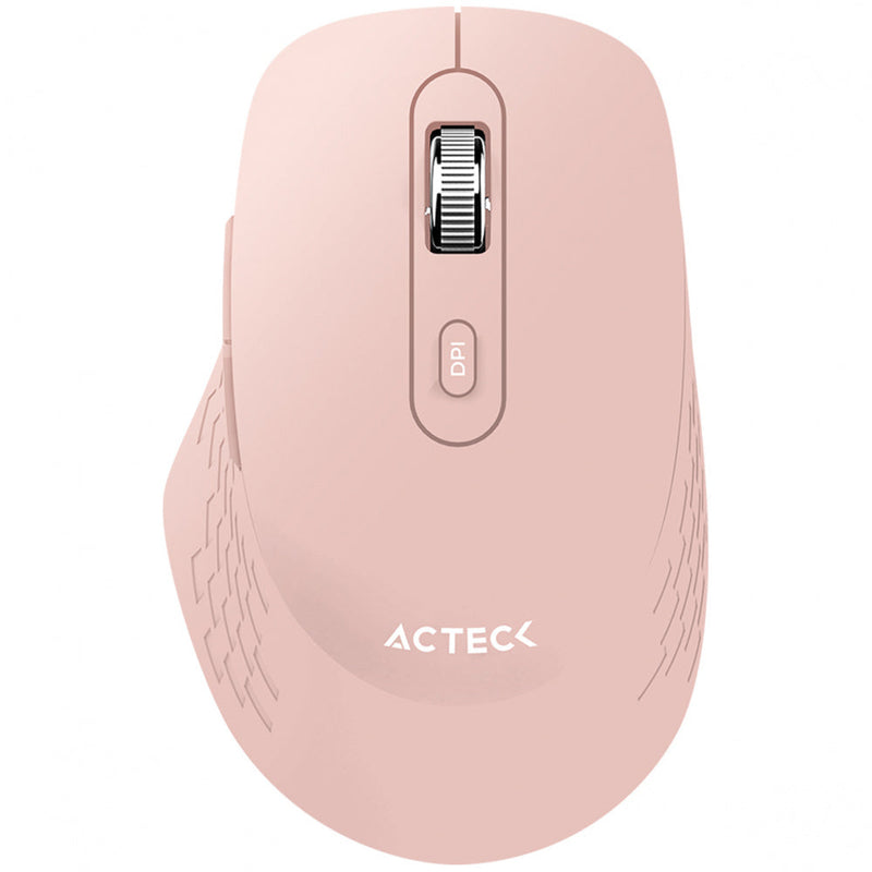 PC Gamer Mouse Acteck Optimize Flow Mi480 / Inalambrico / 1600 Dpi / 6 Botones / 10 M / Rosa / Ac-939850 - Invictus PC Mexico