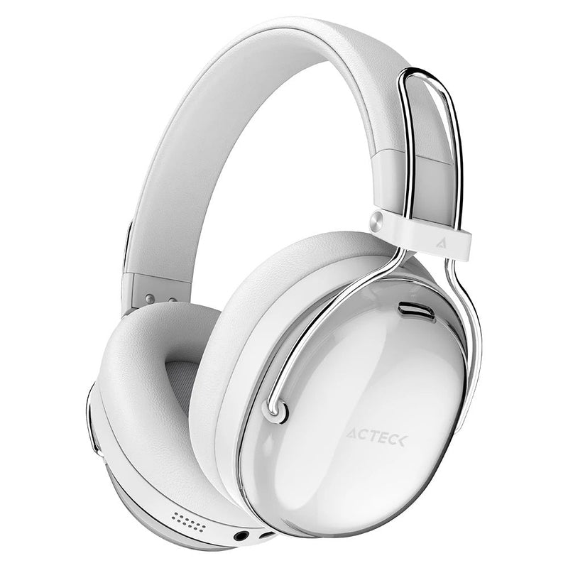 PC Gamer Audifonos Acteck Luxe Pure Hp730 / Diadema / Inalambricos Bt 5.4 / Bateria 75 Hrs / 20 Hz A 20 Khz / Cancelacion Activa De Ruido / Microfono Omnidireccional / Memory Foam / Blanco / Ac-940887 - Invictus PC Mexico
