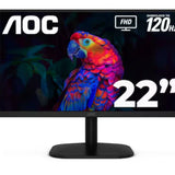 Monitor Led Aoc 22B35Hm23 / Color Negro / Panel Va 21.5 / Hdmi Y Vga / Aspecto 16:9 / Tiempo De Respuesta 4Ms  / 120 Hz / Vesa 100X100 Mm / 1920 X 1080 Contraste 20,000,000:1 / Brillo 250 Cd/M2