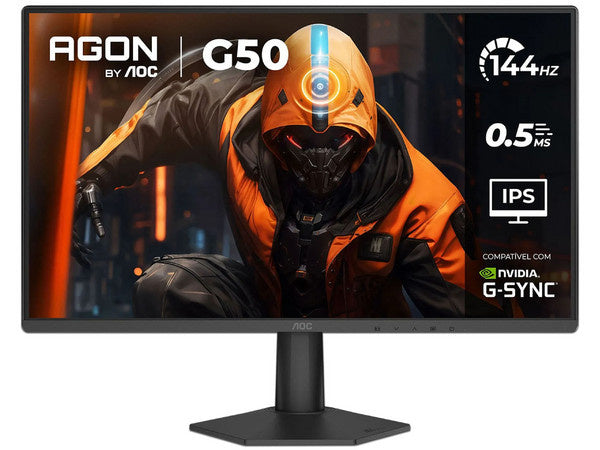 PC Gamer Monitor Gamer Aoc 27G50F / Panel Ips / 27 Pulgadas / Hdmi / Displayport / Aspecto 169 / Tr 0.5 Ms / Adaptive Sync / 144 Hz / 1920 X 1080 / Brillo 300 Cd/M2 / Vesa 100X100 Mm/ Color Negro - Invictus PC Mexico