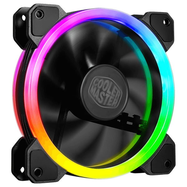 CUSTOM - Ventilador Cooler Master MasterFan MF120 S2, 120mm, 1200RPM, ARGB, Negro, 4 Piezas