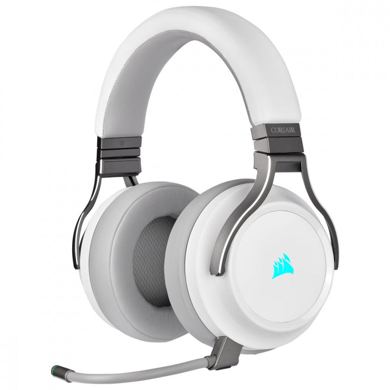 PC Gamer Corsair Audífonos Gamer VIRTUOSO RGB WIRELESS 7.1, Inalámbrico, USB + 3.5mm, Blanco - Invictus PC Mexico