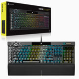 Teclado Gamer Corsair K100 RGB, Teclado Mecánico, Corsair OPX, Alámbrico, Negro (Inglés)