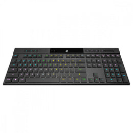 Teclado Gamer Corsair K100 AIR RGB, Teclado Mecánico, Switch Cherry MX, Inalámbrico, Negro (Inglés)