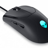 Mouse Gamer Ergonómico Dell Wired Gaming, Alámbrico, Óptico, 3.200DPI, USB-A, Negro